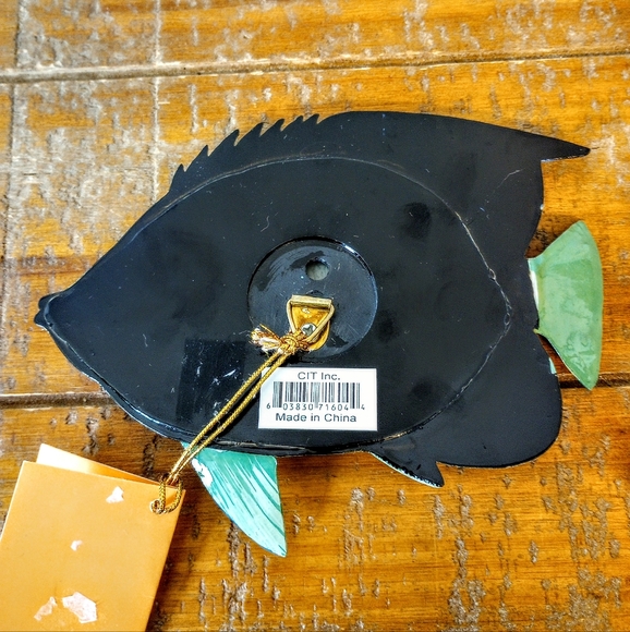 Hand Painted Queen Parrot Fish Wall Plaque - Picture 4 of 4